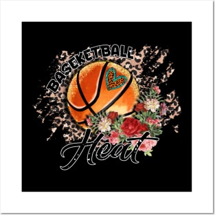 Aesthetic Pattern Heat Basketball Gifts Vintage Styles Posters and Art